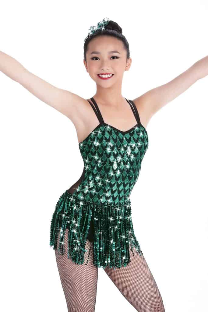 jazz and tap costume - took the night detail