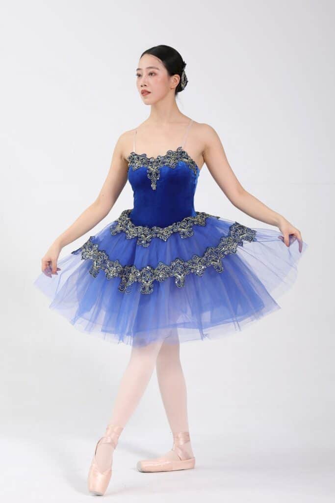 ballet costume - blue moon detail