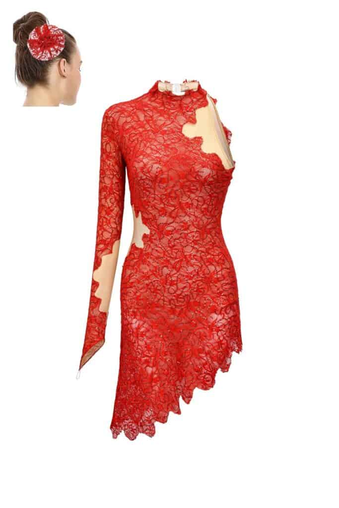 contemporary costume - ruby devotion accessory